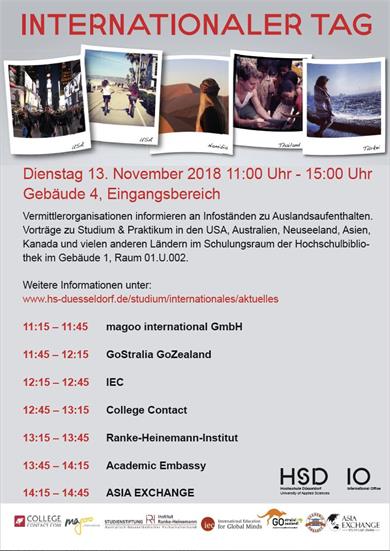 Internationaler Tag 2018 Plakat